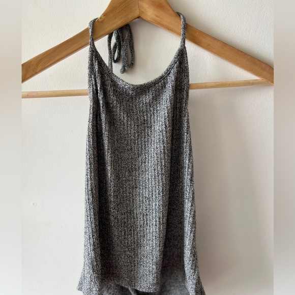 Brandy Melville Gray Knit Halter Top O/S - Picture 1 of 9
